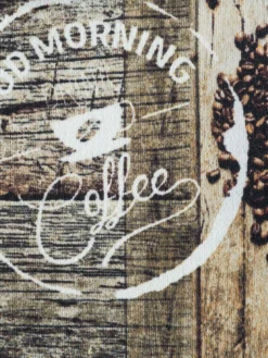 Fußmatte, Coffeebeans -Haushaltsgegenstände Geschäft Kitchen Fussmatte Braun Coffeebeans 50x150 lup