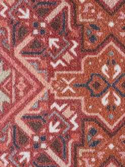 Fußmatte, Vintage Boho Kelim -Haushaltsgegenstände Geschäft KitchenPlus Fussmatte Rot VintageBahoKelim 50x150 lup