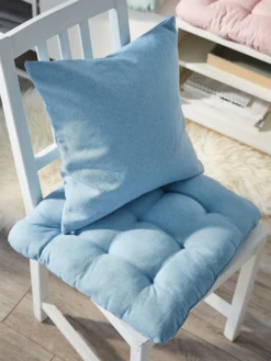 Kissen, Taubenblau -Haushaltsgegenstände Geschäft Leif Kissen Hellblau Taubenblau 40x40 mil