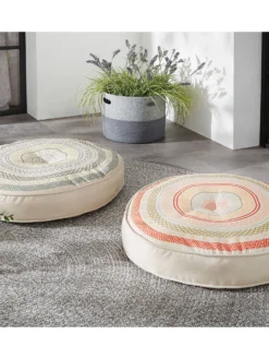 Outdoorkissen, Rosa 7 Outdoorkissen, Rosa -Haushaltsgegenstände Geschäft Leonora Bodenkissen Rosa Blau 60rund mil