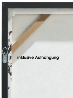 Leinwand-Druck-gerahmt, Schwarz/Weiss -Haushaltsgegenstände Geschäft Leopard Druckgerahmt Schwarz SchwarzWeiss 40x50 ruk