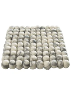 Topfuntersetzer, Grey Natural -Haushaltsgegenstände Geschäft Liesta Filzkugel Untersetzer grau GreyNatural 20x20 fper