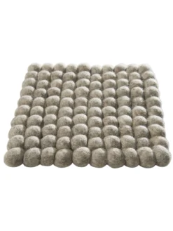 Topfuntersetzer, Stone Grey -Haushaltsgegenstände Geschäft Liesta Filzkugel Untersetzer grau StoneGrey 20x20 fper