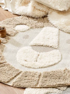 Kinder-Teppich, Beige 7 Kinder-Teppich, Beige -Haushaltsgegenstände Geschäft Lioness KinderTeppich Beige 120rund lup