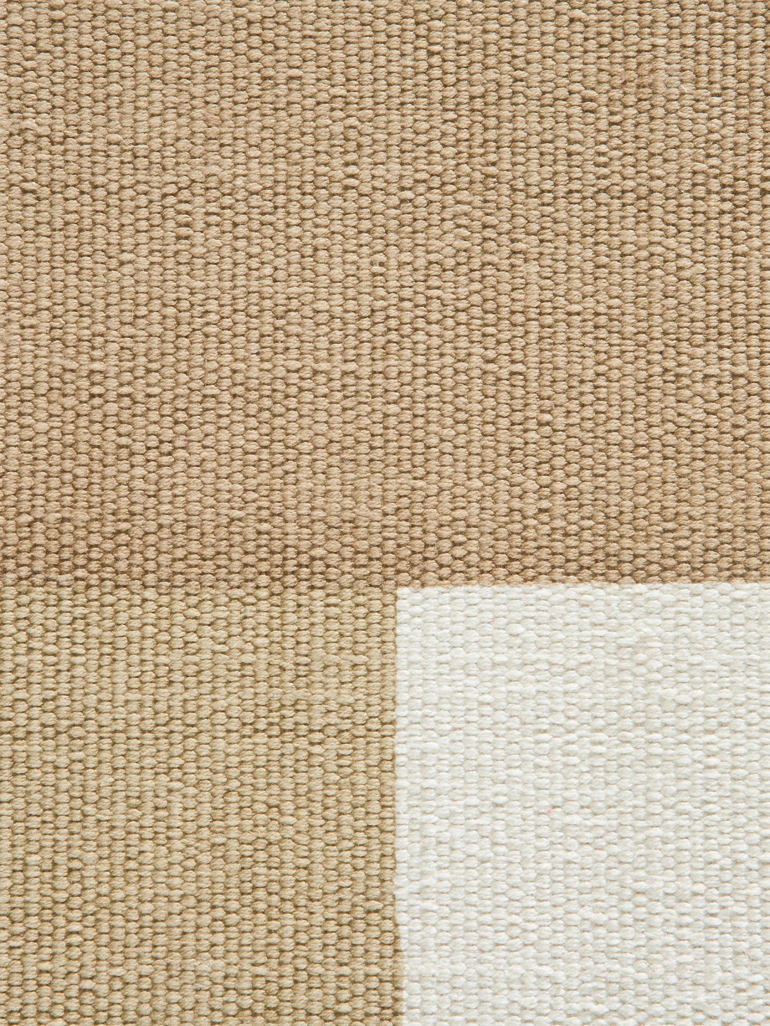 Flachgewebe-Teppich, Beige-Weiss 3 Flachgewebe-Teppich, Beige-Weiss – Bild 3