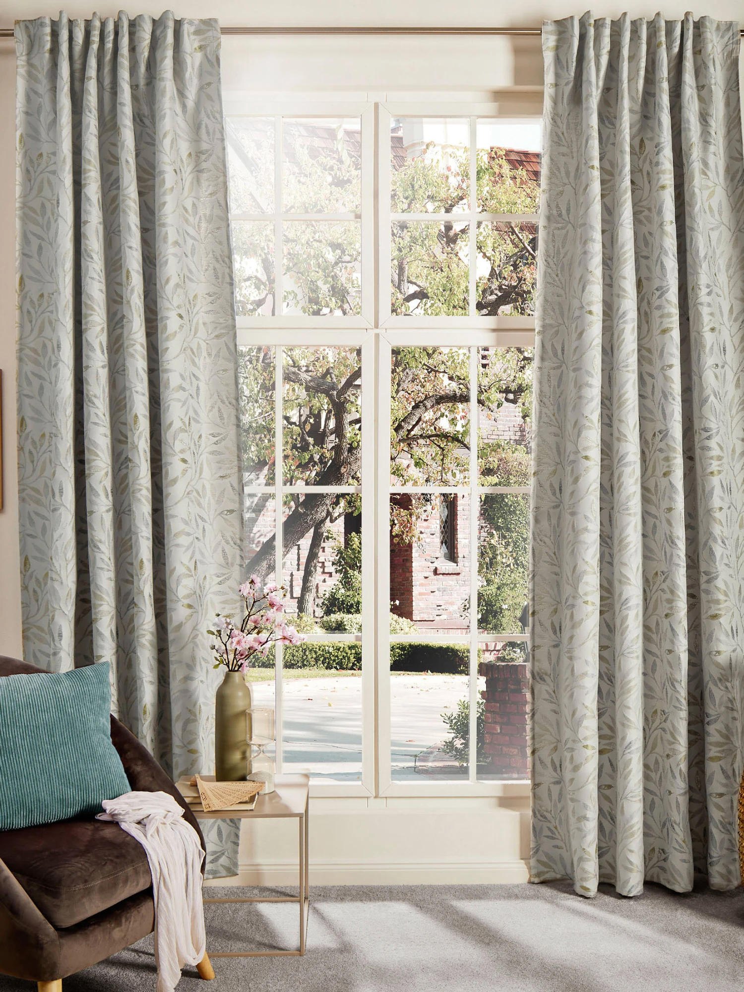 Vorhang Mit Gardinenband, Lindgrün 1 Vorhang Mit Gardinenband, Lindgrün