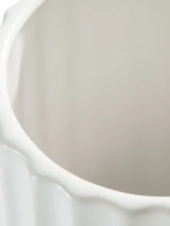 Deko-Vase, Weiss -Haushaltsgegenstände Geschäft Lugu DekoVase Weiss lup1