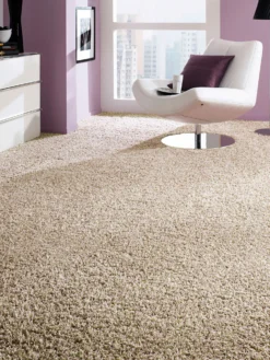 Langflor-Teppichboden, Beige