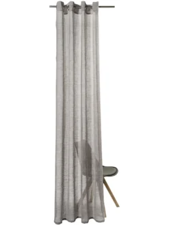 Ösenschal, Grau 7 Ösenschal, Grau -Haushaltsgegenstände Geschäft Madox Gardine Oesenschal Grau 140x245 pla2