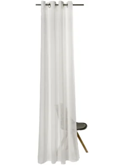 Ösenschal, Weiss 7 Ösenschal, Weiss -Haushaltsgegenstände Geschäft Madox Gardine Oesenschal Weiss 140x245 pla2