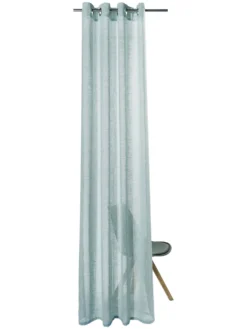 Ösenschal, Eisblau -Haushaltsgegenstände Geschäft Madox Gardine Oesenschal blau Eisblau 140x245 pla2