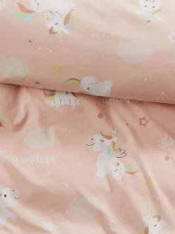 Kinderbettwäsche, Rose -Haushaltsgegenstände Geschäft MagicalDreams Bettwaesche rosa Rose 135x200 lup