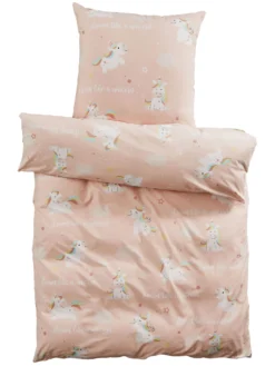 Kinderbettwäsche, Rose -Haushaltsgegenstände Geschäft MagicalDreams Bettwaesche rosa Rose 135x200 pla