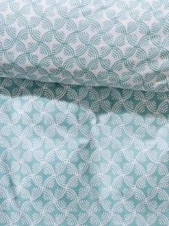 Satin-Bettwäsche, Altmint -Haushaltsgegenstände Geschäft Malanda Bettwaesche Blau Altmint 135x200 lup