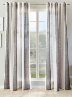 Vorhang Mit Gardinenband, Anthrazit