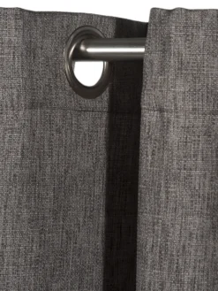 Ösenschal, Anthrazit -Haushaltsgegenstände Geschäft Malia Gardine Oesenschal Schwarz Anthrazit 140x245 lup1