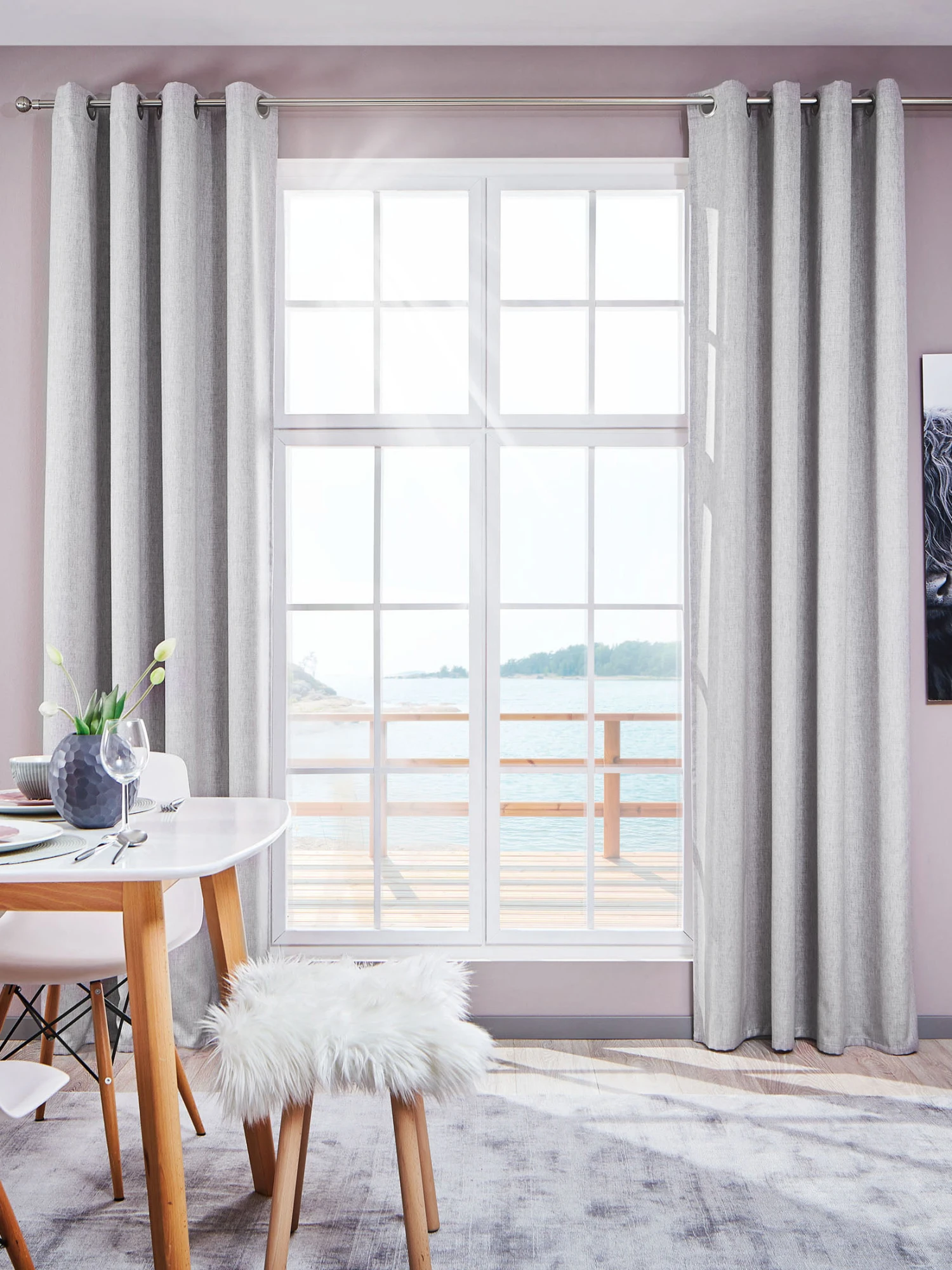 Ösenschal, Silber 2 Ösenschal, Silber – Bild 2