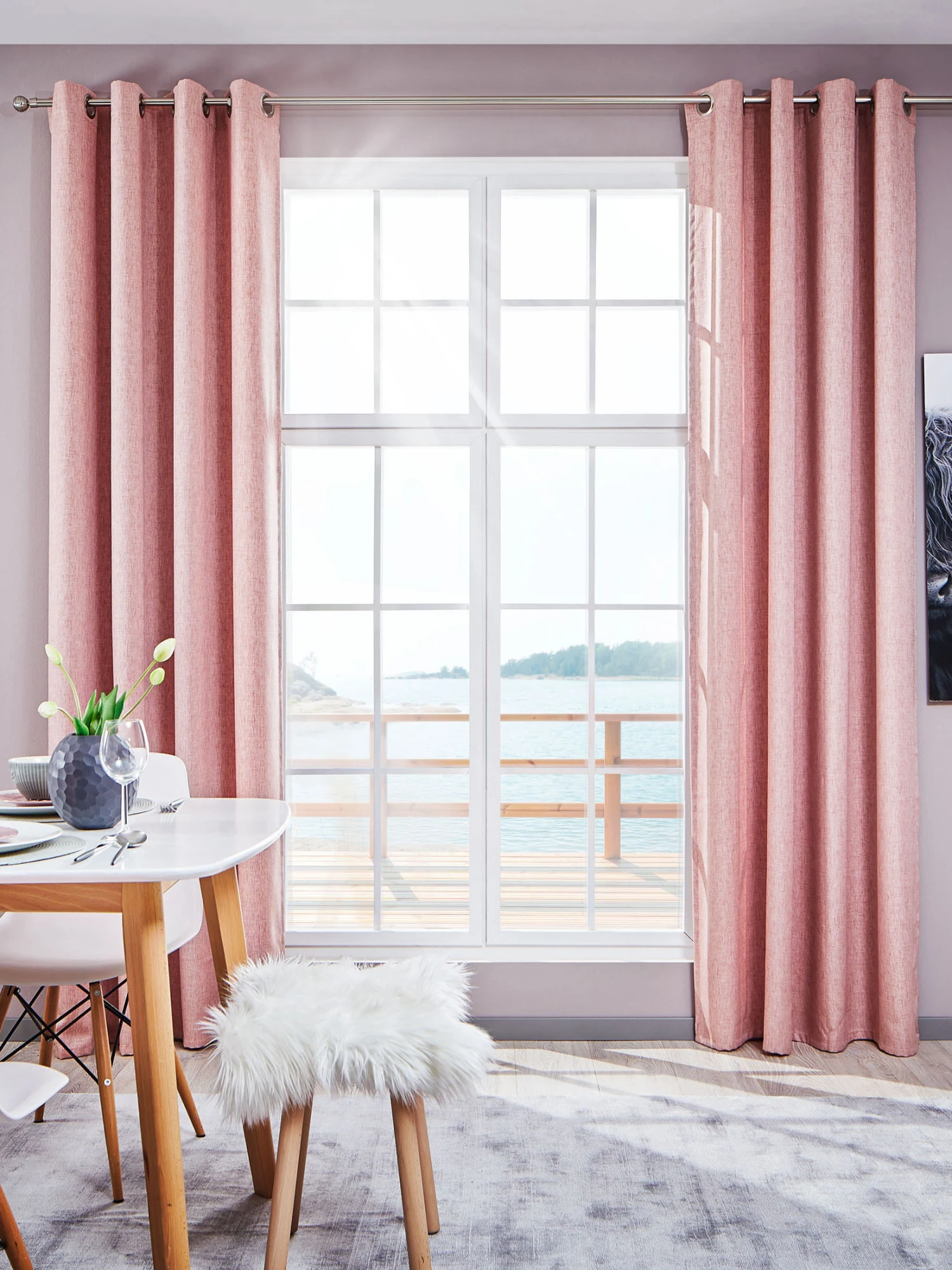 Ösenschal, Rose 1 Ösenschal, Rose