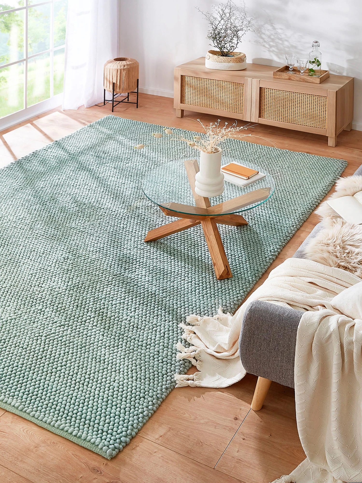 Woll-Teppich, Mint 1 Woll-Teppich, Mint