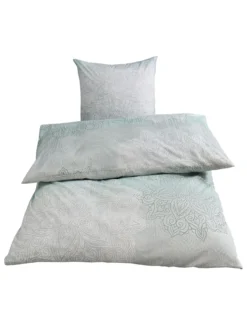 Renforcé-Bettwäsche, Eggshell Blue -Haushaltsgegenstände Geschäft Mandala Bettwaesche hellblau EggschellBlue per