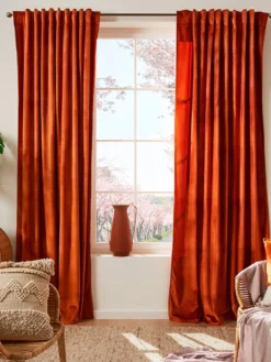 Vorhang Mit Gardinenband, Kupfer