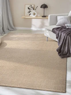 Hochflor-Teppich, Taupe