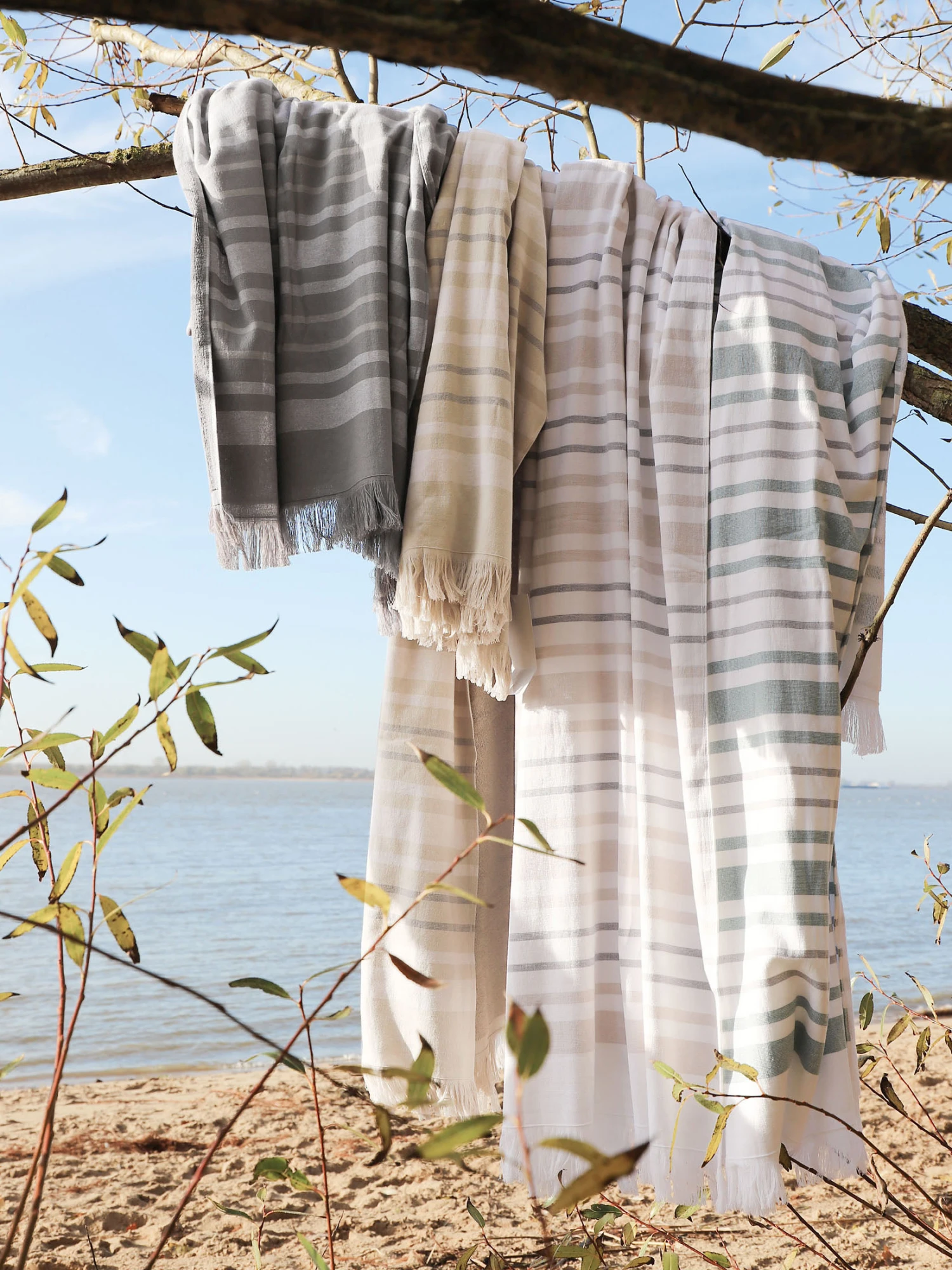 Sauna/Strandtuch, Sand 4 Sauna/Strandtuch, Sand – Bild 4
