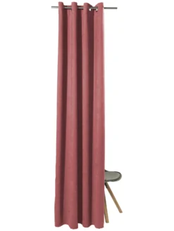 Ösenschal, Mediterranean -Haushaltsgegenstände Geschäft Milla Gardine Oesenschal Rosa Mediterran 140x245 pla2