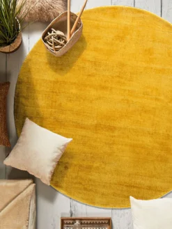 Viskose-Teppich, Safran