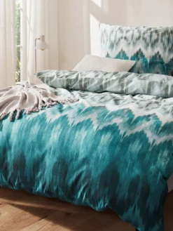 Renforcé-Bettwäsche, Petrol