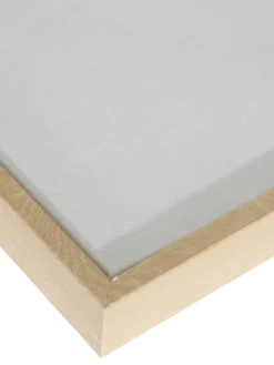 Leinwand-Druck-gerahmt, Weiss/Beige -Haushaltsgegenstände Geschäft Misuna Leinwandbild Weiss WeissBeige 50x70 lup2