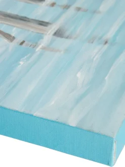 Leinwand-handgemalt, Hellblau -Haushaltsgegenstände Geschäft MoewenamStrand Leinwandhandgemalt Blau Hellblau 80x80 lup3