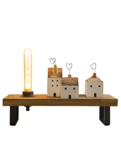 Tischleuchte, Braun -Haushaltsgegenstände Geschäft MyStage Tischleuchte Braun 13x40x15 per3