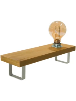 Tischleuchte, Hellbraun -Haushaltsgegenstände Geschäft MyStage Tischleuchte Hellbraun 13x40x15 per3