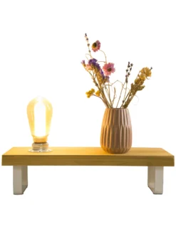 Tischleuchte, Hellbraun -Haushaltsgegenstände Geschäft MyStage Tischleuchte Hellbraun 13x40x15 per4