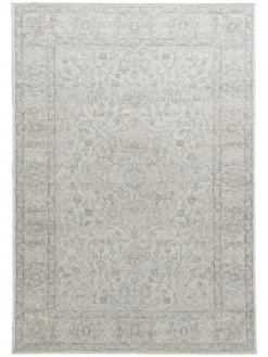 Vintage-Teppich, Hellblau/rosa