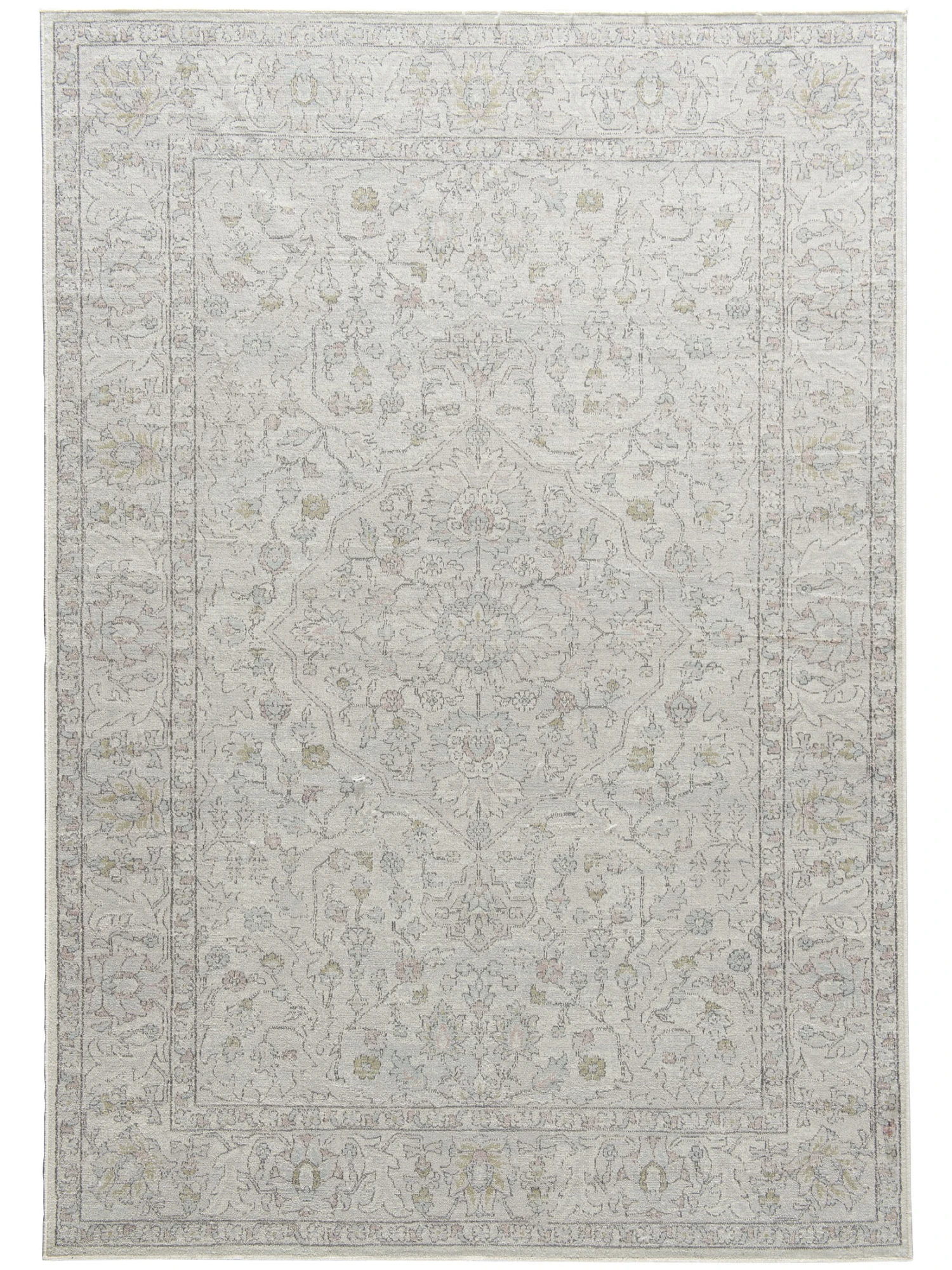 Vintage-Teppich, Hellblau/rosa 1 Vintage-Teppich, Hellblau/rosa