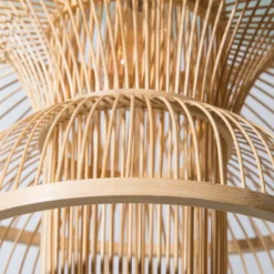 Hängeleuchte, Natural -Haushaltsgegenstände Geschäft Nami Haengeleuchte Hellbraun Natural 50x50x37 lup