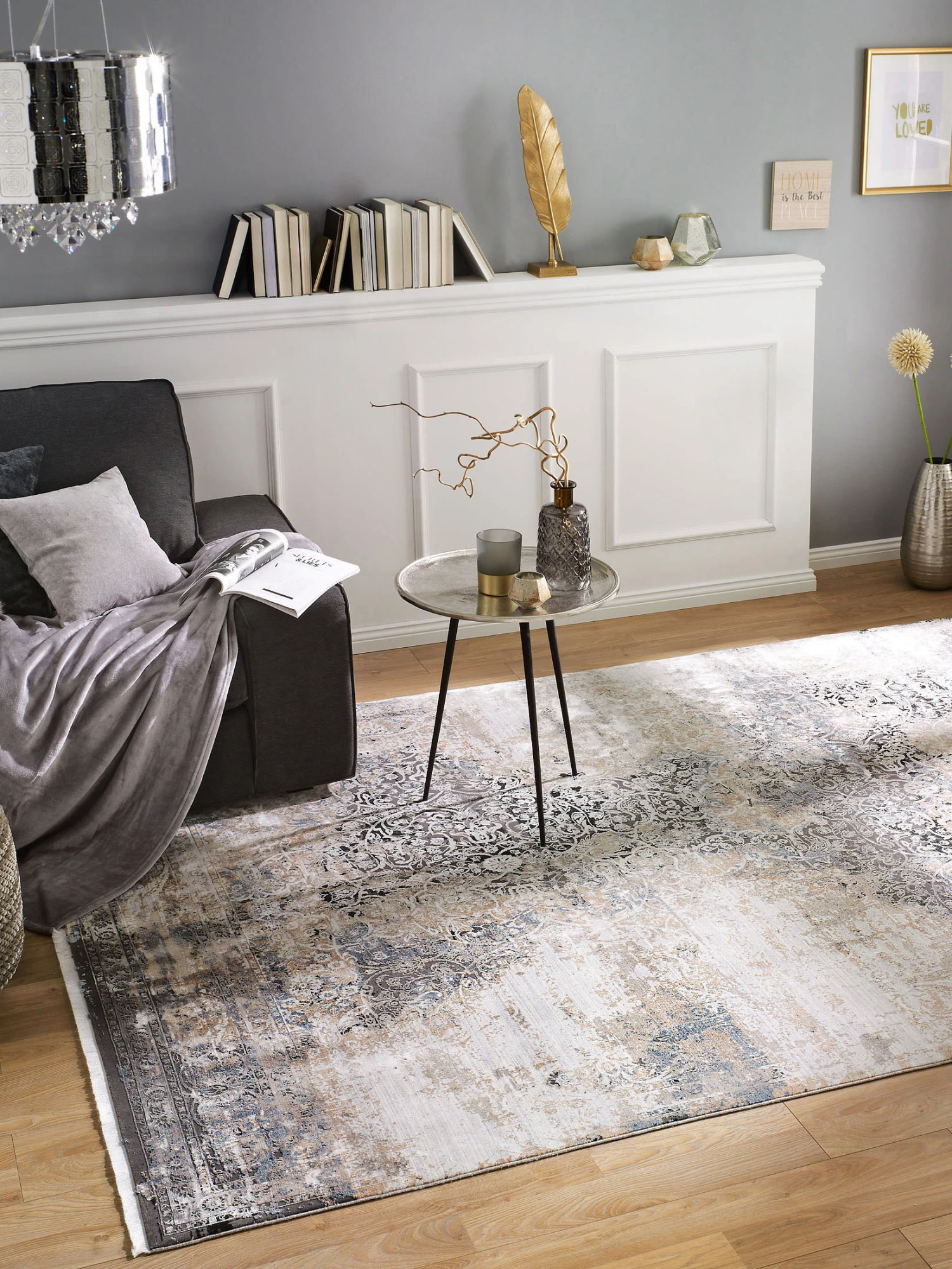 Vintage-Teppich, Vintage Black 1 Vintage-Teppich, Vintage Black