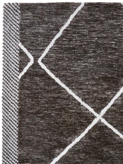 Moderner Teppich, Charcoal -Haushaltsgegenstände Geschäft Nikkala ModernerTeppich SchwarzWeiss Charcoal 170x240 lup