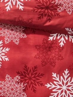 Flanell-Bettwäsche, Rot -Haushaltsgegenstände Geschäft Norby Bettwaesche Rot 135x200 lup