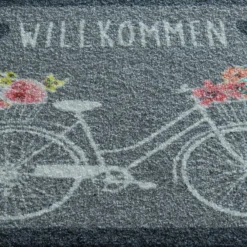 Sauberlaufmatte, Bike Grey 5 Sauberlaufmatte, Bike Grey -Haushaltsgegenstände Geschäft Nostalgie Fussmatte fahrrad grau lup