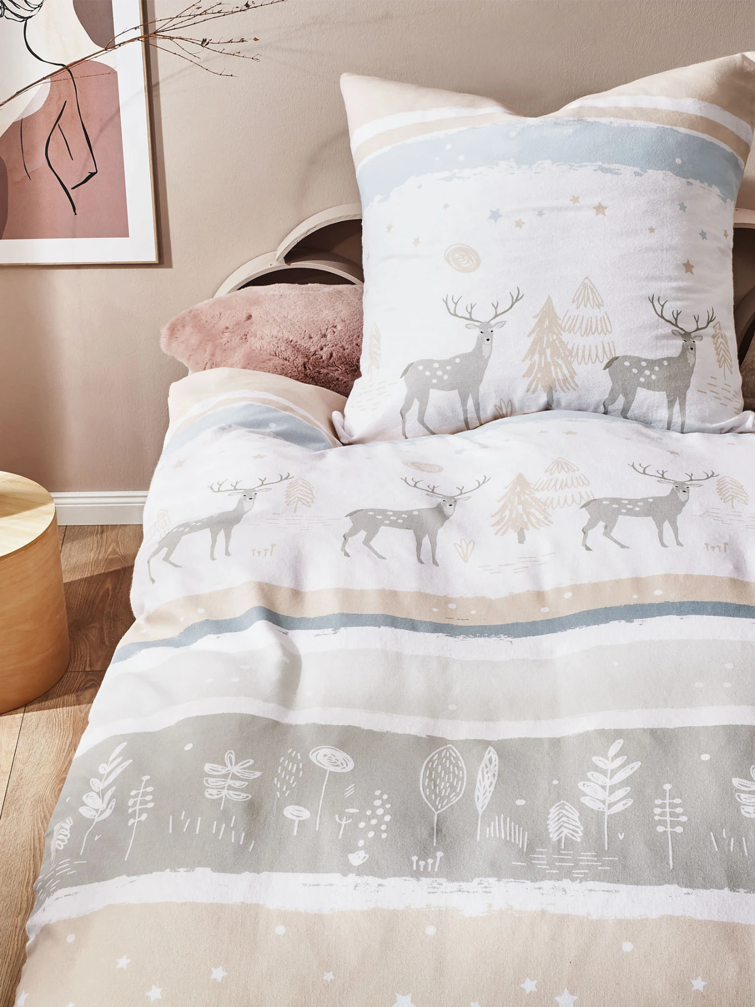 Bettwäsche, Beige 1 Bettwäsche, Beige