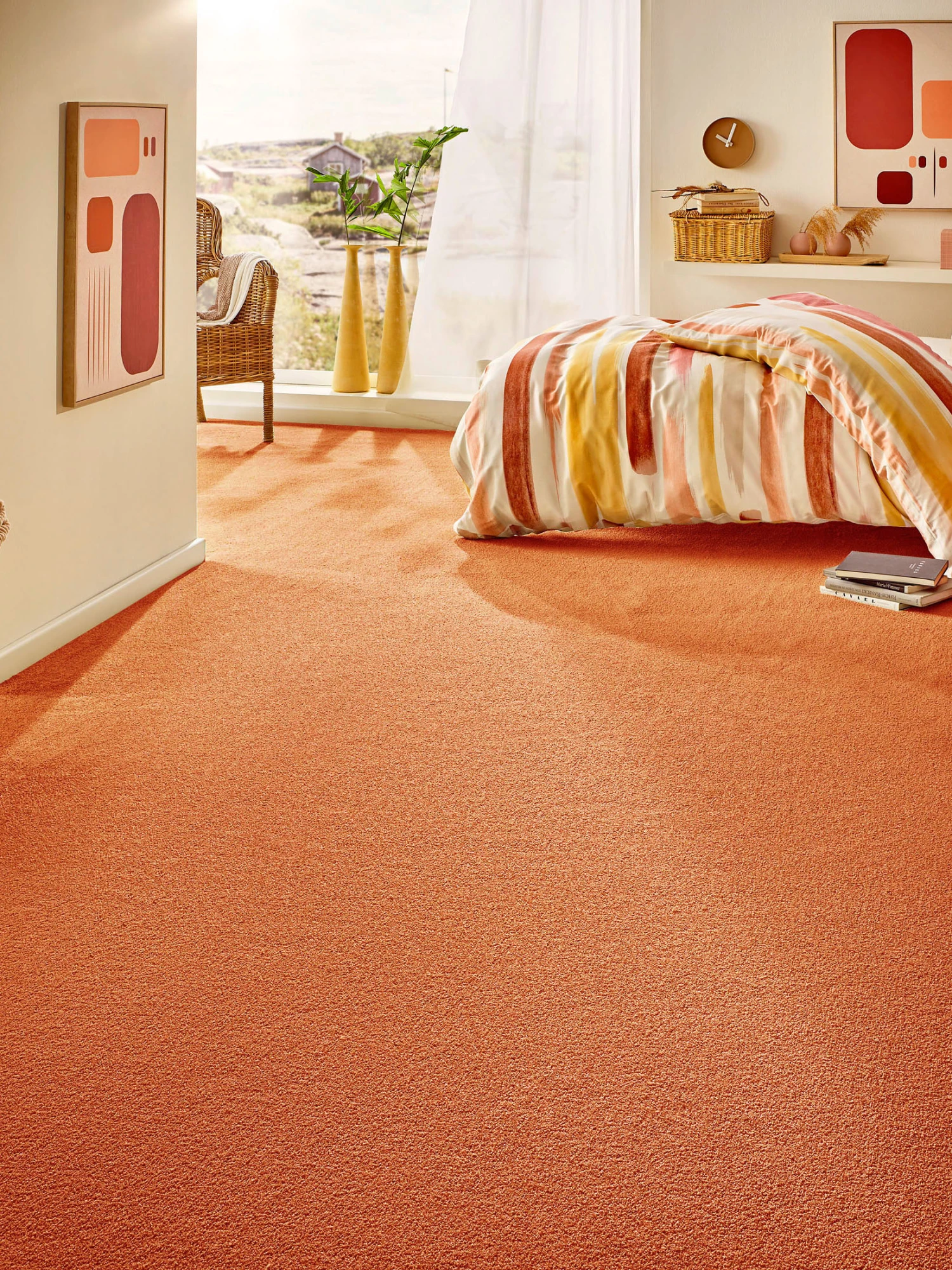 Velours-Teppichboden, Kupfer 84 1 Velours-Teppichboden, Kupfer 84