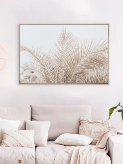 Leinwand-Druck-gerahmt, Beige