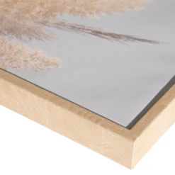 Leinwand-Druck-gerahmt, Weiss -Haushaltsgegenstände Geschäft PampasWind Druckgerahmt Beige Weiss 52x72 lup2