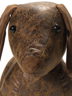 Figur, Braun -Haushaltsgegenstände Geschäft Puppy Tuerstopper Braun 15x35x22 lup