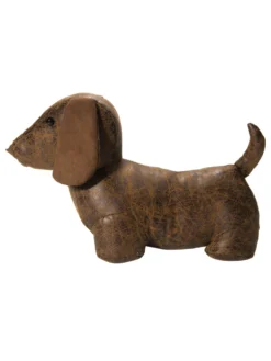 Figur, Braun -Haushaltsgegenstände Geschäft Puppy Tuerstopper Braun 15x35x22 per2