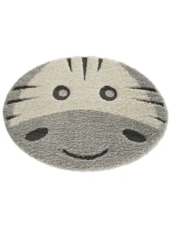 Kinder-Teppich, Hellgrau 7 Kinder-Teppich, Hellgrau -Haushaltsgegenstände Geschäft Quagga KinderTeppich Grau Hellgrau 120rund fper