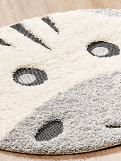 Kinder-Teppich, Hellgrau 8 Kinder-Teppich, Hellgrau -Haushaltsgegenstände Geschäft Quagga KinderTeppich Grau Hellgrau 120rund lup